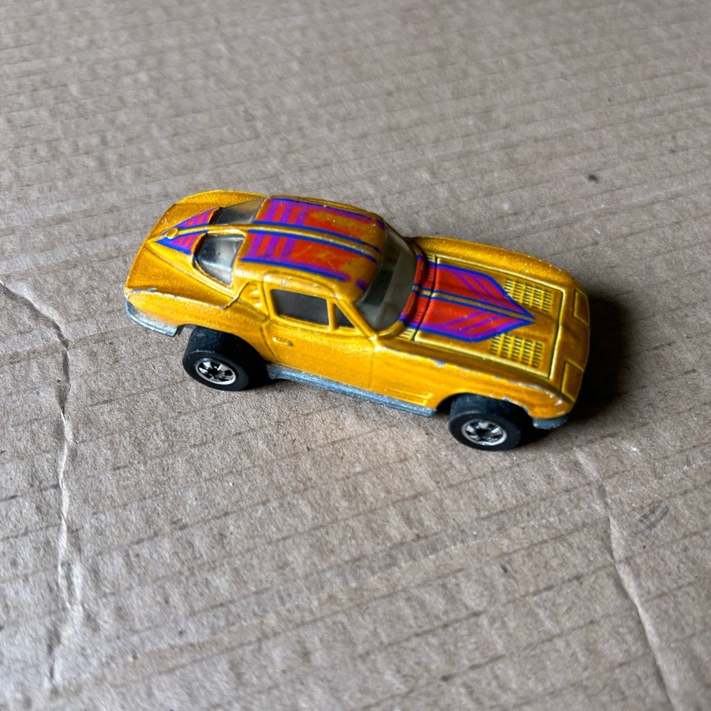 Vintage matchbox gold multicolor car race car hot wheels hot rod